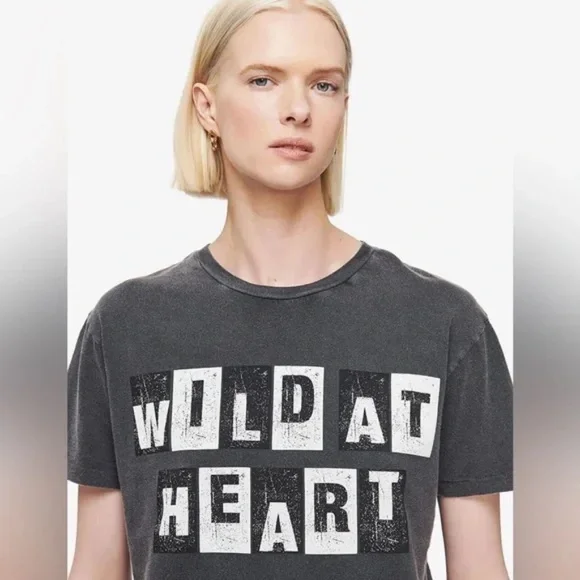 Anine Bing Vintage Wild Heart Tee Size XS